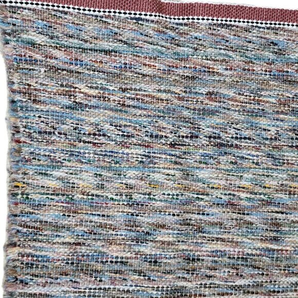 Kitchen Runner Rug Woven Brown Multi-Color 22 1/2" X 36" Reversible Washable - Picture 2 of 2